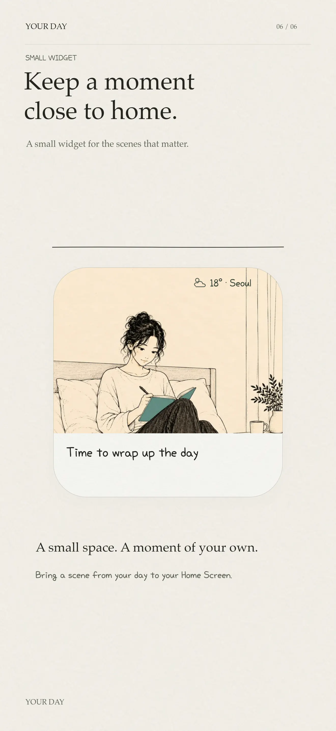 iPhone — Keep a moment close to home.