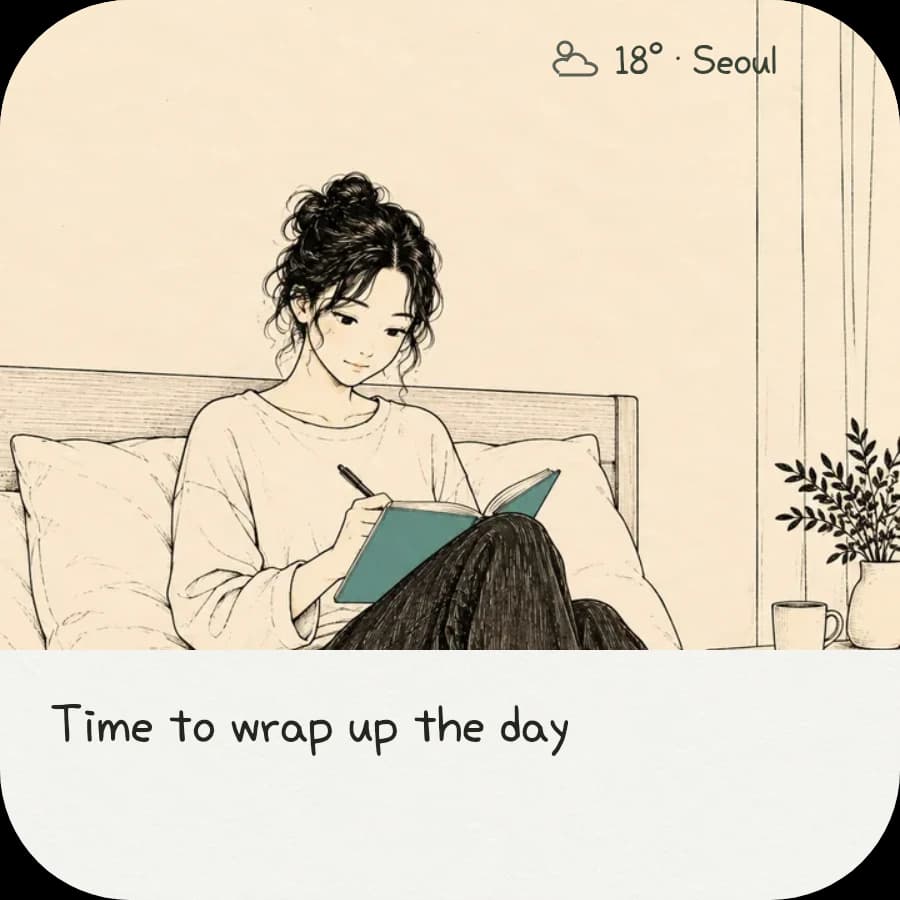 Keep a moment close to home.